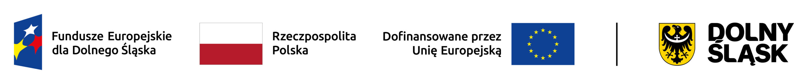 Zestaw logotypów dofinansowania: znak Funduszy Europejskich, barwy Rzeczypospolitej Polskiej oraz znak Unii Europejskiej – Europejski Fundusz Społeczny Plus
